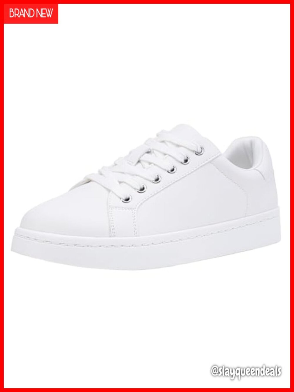 Lace-Up Low Top Walking Sneakers Lace-Up Comfortable Casual Shoes